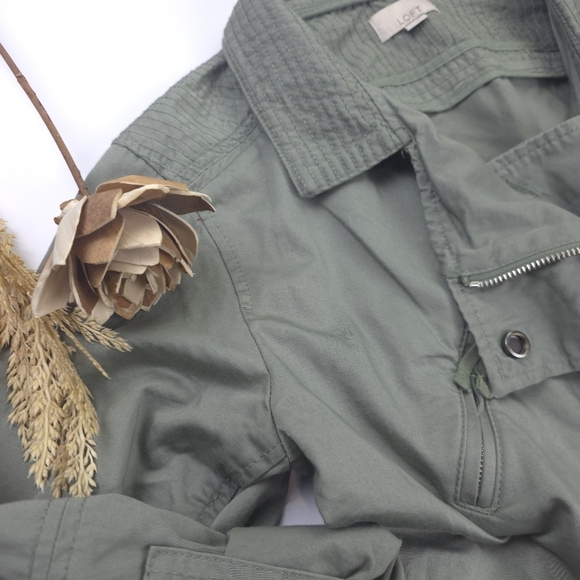 Loft Olive Green Women's Jacket Sz S - Picture 4 of 14